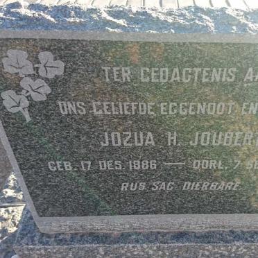 JOUBERT Jozua H. 1886-1958