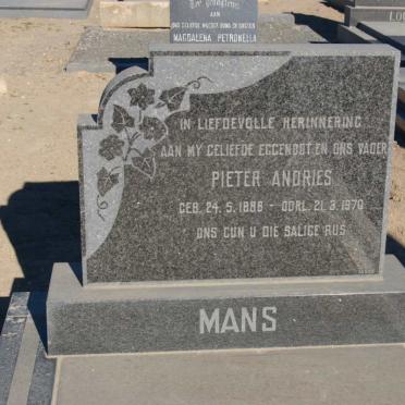MANS Pieter Andries 1888-1970