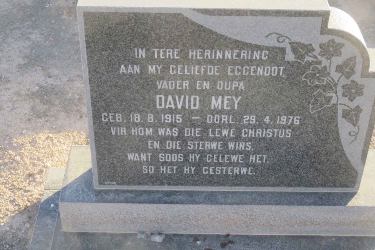 MEY David 1915-1976
