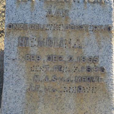 MERWE Nicholina, van der 1895-1896