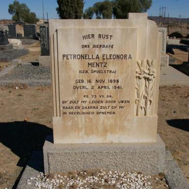 MENTZ Petronella Eleonora nee SPOELSTRA 1898-1941