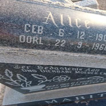 MARITZ Jacob Pieter Daniel 1892-1962 &amp; Alice 1901-1966