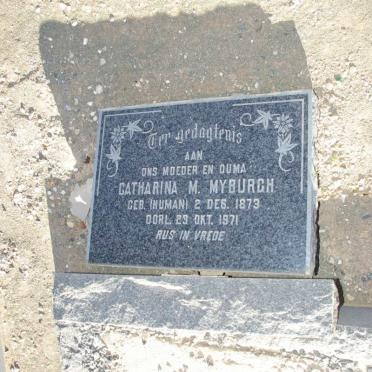 MYBURGH Catharina M. nee HUMAN 1873-1971