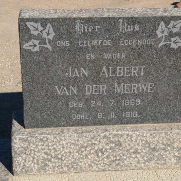 MERWE Jan Albert, van der 1869-1918