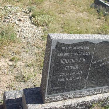 OLIVIER Ignatius P.H. 1878-1958
