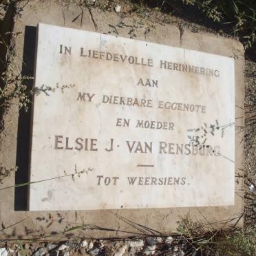 RENSBURG Elsie J., van 