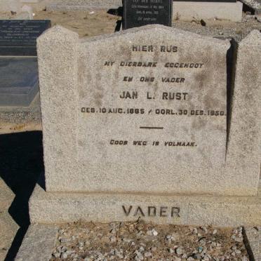 RUST Jan L. 1885-1950