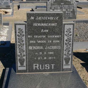 RUST Hendrik Jacobus 1911-1977