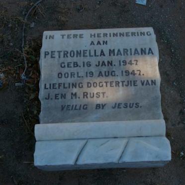 RUST Petronella Mariana 1947-1947