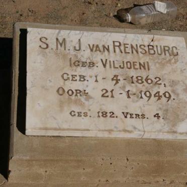 RENSBURG S.M.J., van nee VILJOEN 1862-1949