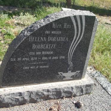 ROBBERTZE Helena Dorathea nee VAN HEERDEN 1870-1946