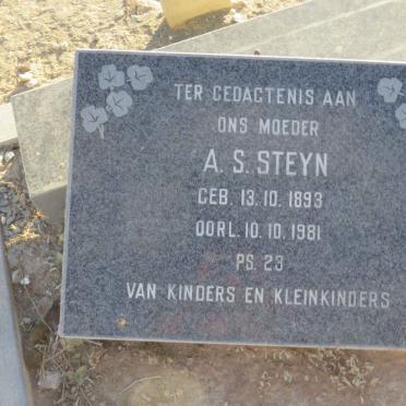 STEYN A.S. 1893-1981
