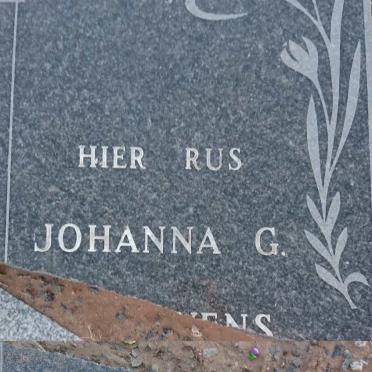 STEVENS Johanna G. 1905-1987
