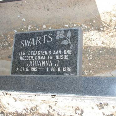 SWARTS Johanna J. 1919-1986