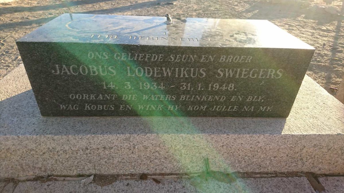 SWIEGERS Jacobus Lodewikus 1934-1948