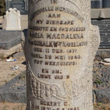 SCHALKWYK Ockert C., van 1871-1941 &amp; Maria Magdalena LOUW 1871-1940