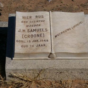 SAMUELS J.M. nee CROONE -1948