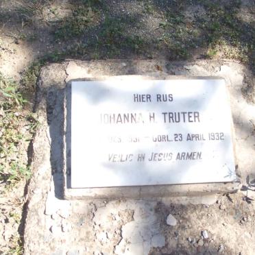 TRUTER Johanna H. 1931-1932