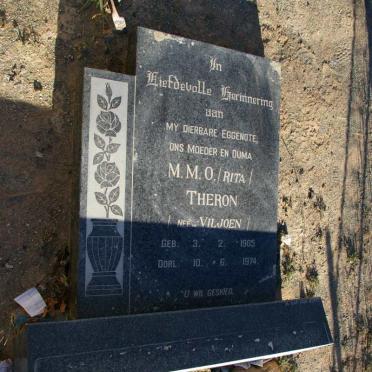 THERON Pieter Daniel 1905-1987 &amp; M.M.O. VILJOEN 1905-1974