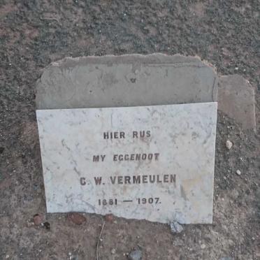 VERMEULEN C.W. 1881-1907