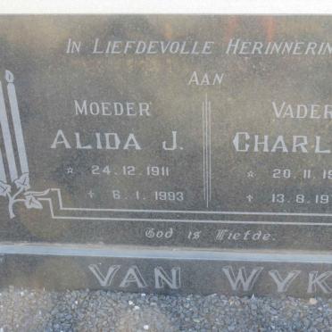 WYK Charl F., van 1910-1973 &amp; Alida J. 1911-1993