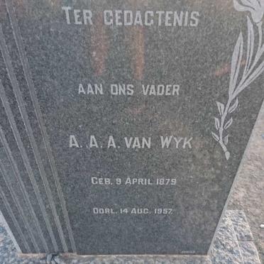 WYK A.A.A., van 1879-1957