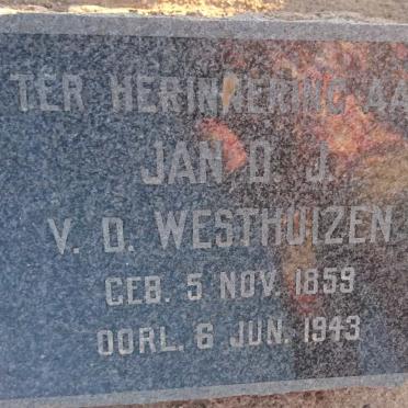 WESTHUIZEN Jan D.J., v.d. 1859-1943
