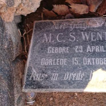 WENTZEL M.C.S. 1879-1943