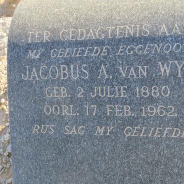 WYK Jacobus, A., van 1880-1962