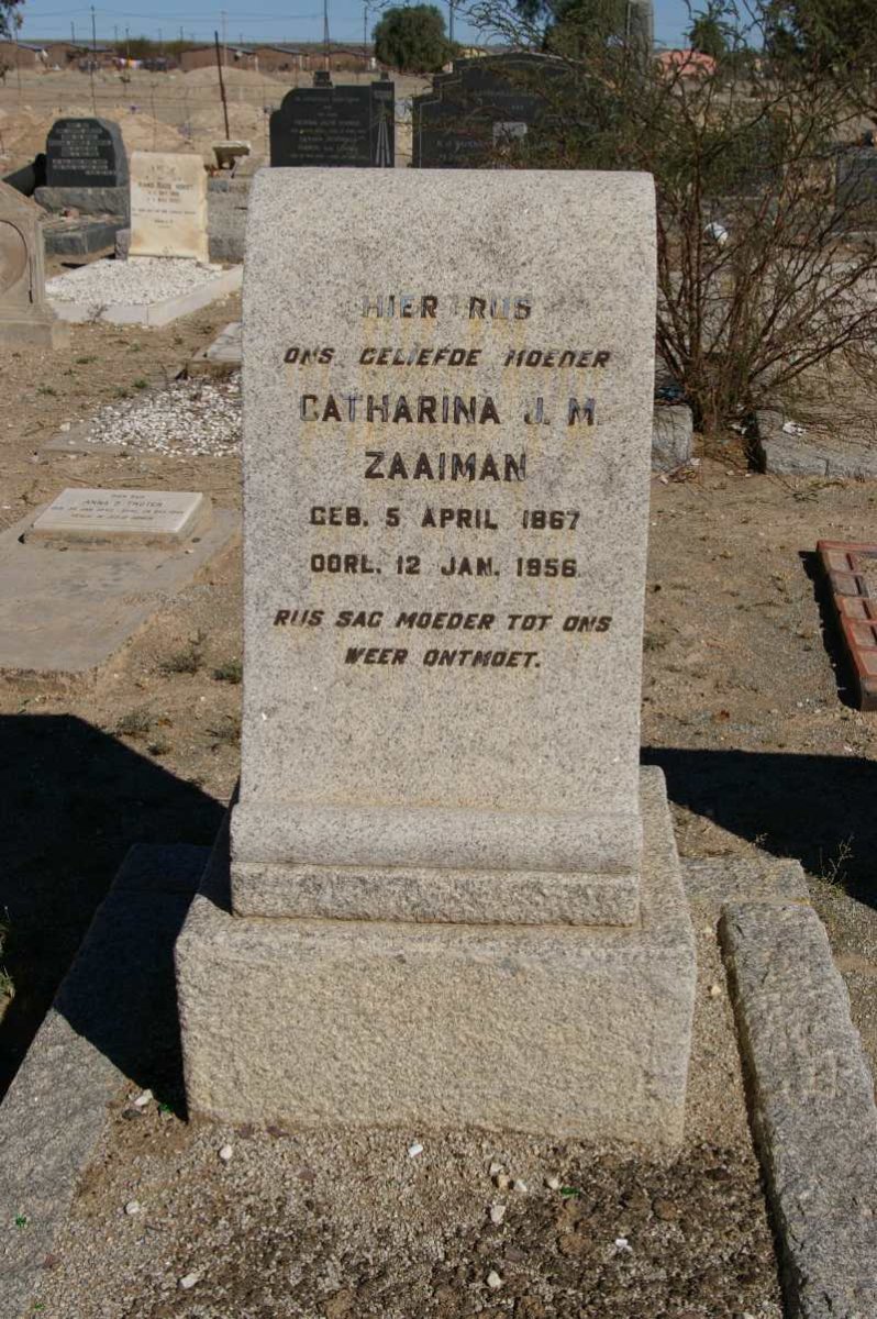 ZAAIMAN Catharina J.M. 1867-1956