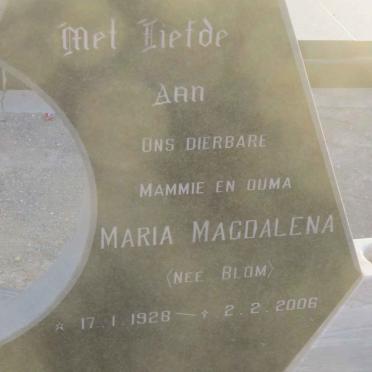 ? Andries Johannes 1922-1986 &amp; Maria Magdalena BLOM 1928-2006