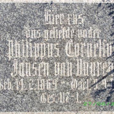 VUUREN Philippus Cornelius, Jansen van 1869-1951 