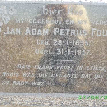 FOURIE Jan Adam Petrus 1895-1957