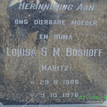 BOSHOFF Louisa S.M. nee MARITZ 1905-1976
