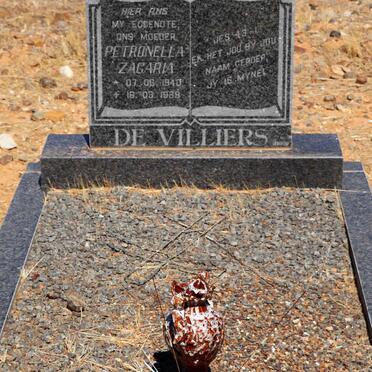 VILLIERS Petronella Zagaria, de 1940-1988