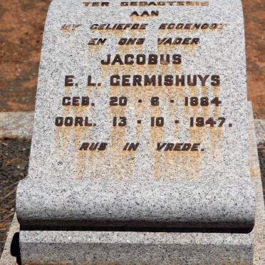 GERMISHUYS Jacobus E.L. 1884-1947 &amp; Jacoba P. 1884-1957