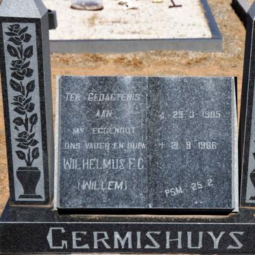 GERMISHUYS Wilhelmus F.G. 1905-1986 &amp; Elizabeth Catharina VAN DYK 1906-1973