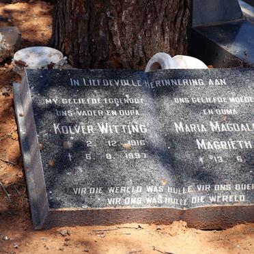 MULKE Kolver Witting 1916-1997 &amp; Maria Magdalena Magrietha 1931-