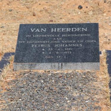 HEERDEN Petrus Johannes, van 1897-1972