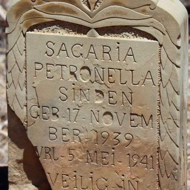 SINDEN Sagaria Petronella 1939-1941