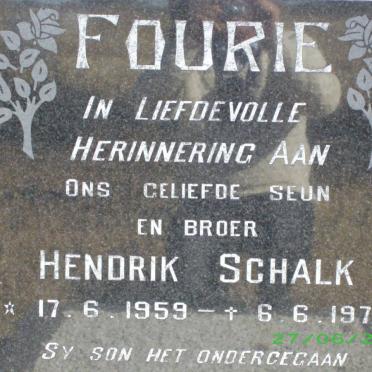 FOURIE Hendrik Schalk 1959-1978