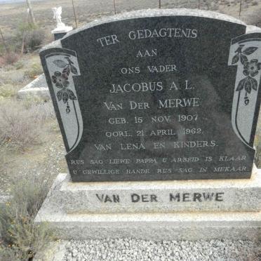 MERWE Jacobus A.L., van der 1907-1962