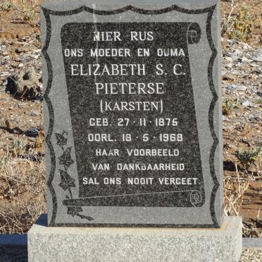 PIETERSE Elizabeth S.C. nee KARSTEN 1875-1968