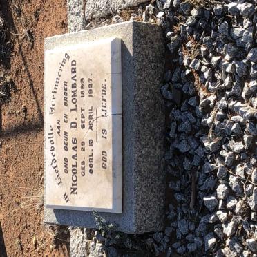 LOMBARD Nicolaas D. 1899-1927