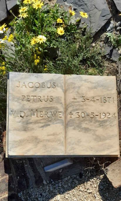 MERWE Jacobus Petrus, van der 1871-1924