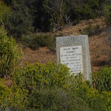 Northern Cape, CALVINIA district, Bokkeveldberge, Nieuwoudtville, R357, Roadside memorial