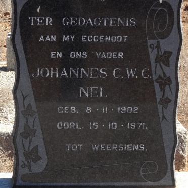 NEL Johannes C.W.C. 1902-1971