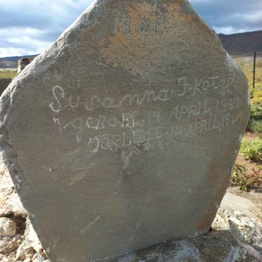 KOTZE Susanna 1867-1941