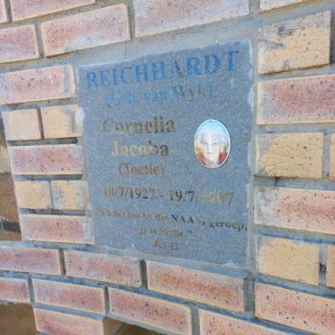 REICHHARDT Cornelia Jacoba nee VAN WYK 1927-2007