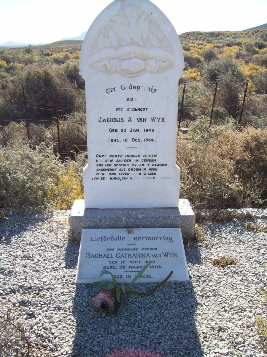 WYK Jacobus A., van 1848-1934 &amp; Rachel Catharina 1853-1938